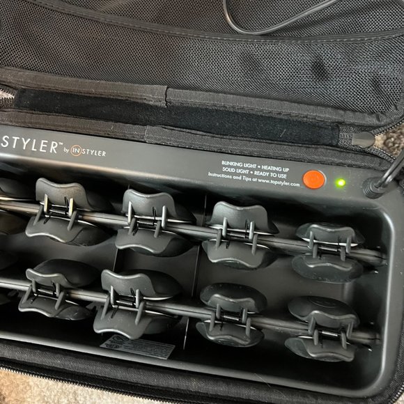 Topstyler Instyler Complete Set Case Ceramic Hair Curler Clips Combs Instruction - Picture 6 of 8